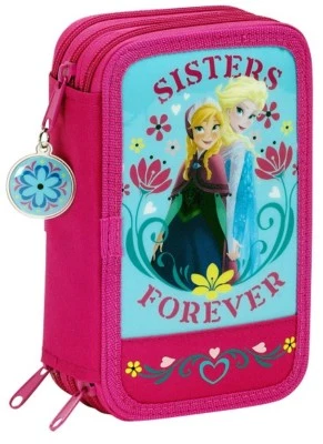 SAFTA Disney Frozen Die Eiskönigin Federmäppchen XL 41 Teile Etui Federtasche, NEU