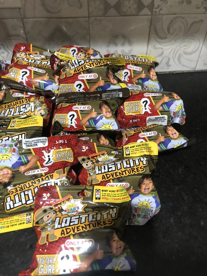 Set of 12 Ryan's World Mystery Microverse Micro Figures Series 2 in Plastic