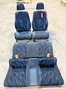 1997-2001 Honda Prelude BB6 Genuine Cloth Seats Front & Rear set BB7 BB8 - Picture 1 of 12
