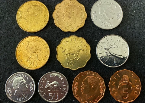 Tanzania 5 Coins Set UNC World Coins Cover