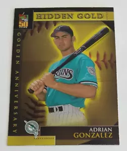 2001 Topps Chrome Golden Anniversary Adrian Gonzalez #GA40 Florida Marlins - Picture 1 of 3