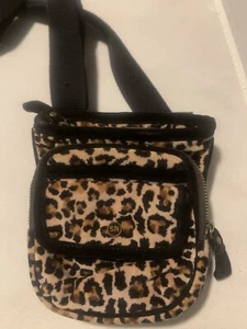 Sonia Rykiel Velvet Leopard Shoulder Bag Zipper - Picture 1 of 7
