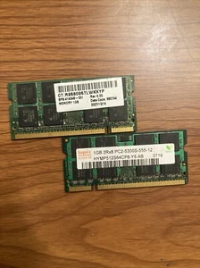 Hynix 1GB 2Rx8 Laptop Memory RAM, PC2-5300S-555-12, HYMP512S64CP8-Y5 AB 0719 - Picture 1 of 2
