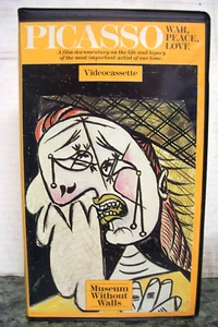 Vhs PICASSO: WAR, PEACE, LOVE (51min) Color 1970, Museum W/out Walls, 1937-70sNM - Foto 1 di 21