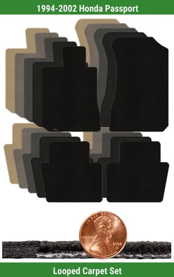 Juego de alfombrillas clásicas personalizadas para Honda Passport 1994-2002 (4 piezas) #RMG Foto 1 de 4