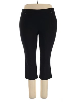 JM Collection Women Black Dress Pants 2X Plus - Image 1 of 2
