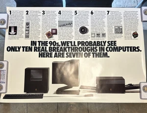 NeXT Computer Poster 1989 NextStep sehr selten 36" x 24" Steve Jobs - Bild 1 von 7