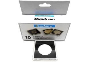 10 Quadrum Square Coin Capsule Holders for Liberty Franklin Kennedy Half Dollars - Picture 1 of 6