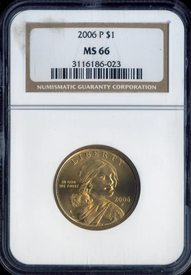 2006 Sacagawea Dollar NGC MS66 Holiday Sale 🎁 - Image 1 of 2