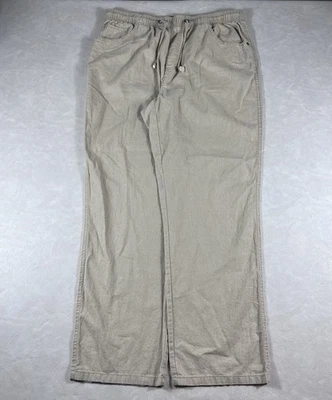 Pantalones de playa Daniel Cremieux de lino para hombre 38x32 beige frente plano Foto 1 de 4