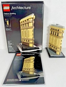 LEGO (21023) Architecture: Flatiron Building 100% Complete Box Instructions NYC