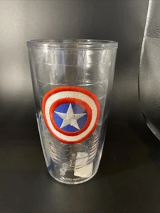 Tervis Marvel Captain America Icon 16 Unzen doppelwandiger Becher ohne Deckel - Bild 1 von 5