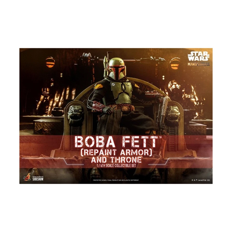 Sideshow Star Wars Boba Fett y Trono (Armadura de Pintura) (1/6) (Juguetes Calientes) Nuevo Foto 1 de 2