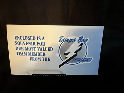 Tampa Bay Lightning Inaugural Commemorative Ticket 10/7/92 With Folder - Image 1 of 4