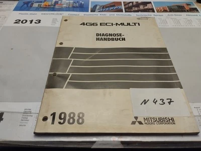 N437 Mitsubishi Workshop Manual Diagnostic Manual 4G6 ECI-Multi 1988 - Image 1 of 4