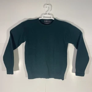 VINTAGE 90s Polo Ralph Lauren Mens 100% Cashmere Green Sweater Size Small *Rare* - Picture 1 of 4