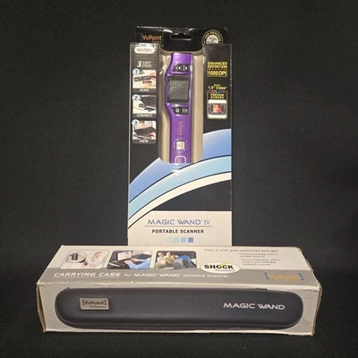 NEW VuPoint Magic Wand IV PURPLE Portable Scanner Model ST470PU w/case *READ* - Image 1 of 4