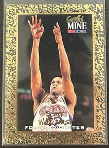 1995 SKYBOX NBA Hoops SCOTT WILLIAMS Gold Mine Philadelphia 76ers #444 - Bild 1 von 1