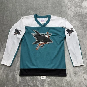 Vintage 1990s NHL San Jose Sharks Jersey Medium New Without Tags - Bild 1 von 10