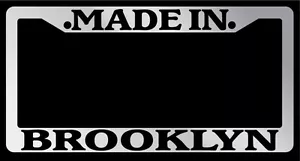 Chrom Kennzeichenrahmen Made in Brooklyn Autozubehör 1146 - Bild 1 von 1