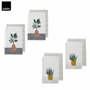 Revive Plants Set of 4 Cotton Kitchen Towels 45 x 70 cm by Ladelle - Imagen 1 de 4
