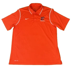 Nike Dri-Fit Polo Para Hombre Grande Naranja Swoosh Manga Corta Cuello Pullover - Imagen 1 de 15