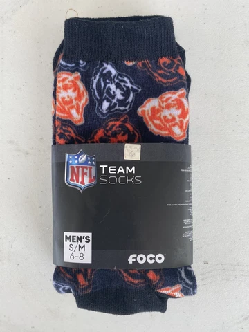 NFL Chicago Bears Socks- Size 6-8(1 Pairs) Cover