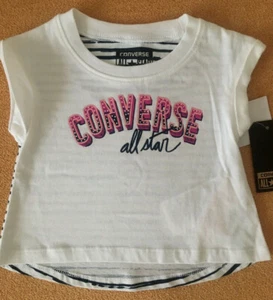 Camiseta bebé niña Converse talla 75-80 cm, 12 M, nueva - Imagen 1 de 5