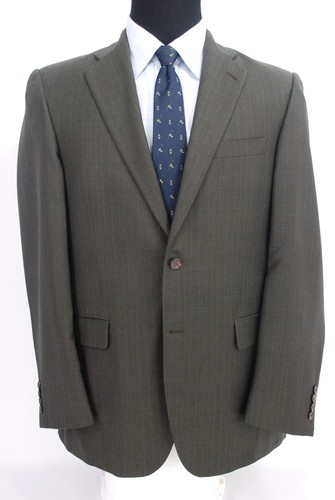 Giacca cappotto sportivo Burberry London 2Btn verde marrone blu check lana 40R