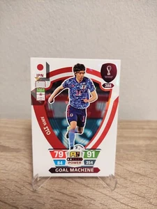 Panini Qatar World Cup Carte 2022 Goal Machine Numéro 388 Junya Ito (Japon) - Imagen 1 de 2