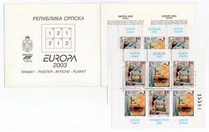 2003 - Europa CEPT (Bosnia serba) - Libretto di 3 coppie MNH** - Picture 1 of 2