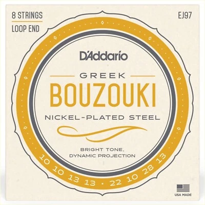 Daddario EJ97 | 8-String Greek Bouzouki | Greek | Bouzouki Strings | NEW