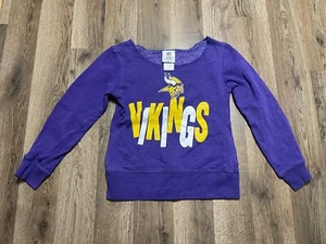 Team Apparel Shirt, Girl's Medium, Purple, Long Sleeve, NFL Minnesota Vikings - Picture 1 of 10