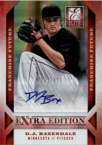 2013 Elite Extra Edition Franchise Futures Signatures #73 D.J. Baxendale/375
