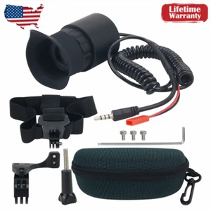 V760A-3 Wearable Head Mounted Display OLED 12X Eyepiece Adjustable 80-In Effect - Picture 1 of 7