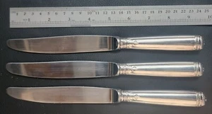 Christofle MALMAISON Silverplate Dinner Knife, 9 3/4" (3) Three No Monograms - Picture 1 of 4