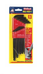 NEW EKLIND 13 PC BALL END SAE ALLEN HEX KEY WRENCH SET USA MADE #28706 - Picture 1 of 2