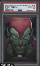 2007 Fleer Marvel Masterpieces Foil #34 Green Goblin PSA 10 GEM MINT 
