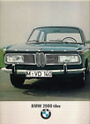 BMW 2000 TiLux Saloon 1967-68 UK Market Foldout Sales Brochure