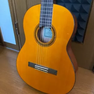 YAMAHA CG101A Acoustic Guitar Natural orange with soft Case Nylon Strings Used - Picture 1 of 8