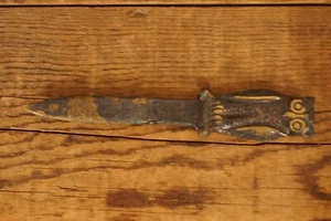 Antique Vintage Brass Owl Letter Opener - Bild 1 von 3