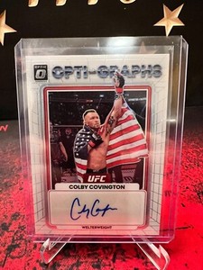 COLBY COVINGTON 2023 Donruss Optic UFC Opti-Graphs Holo Prizm AUTO #OG-CCV