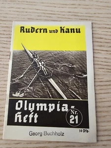 1936 Olympics Olympia PRE WW2 Genuine Germany German Booklet Rowing Canoe - Picture 1 of 14