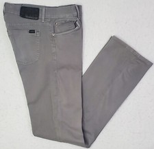 Fidelity 5011 Jeans Mens 31x33 EUC Gray Cardman Twill Straight Leg Stretch USA 