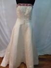 Wedding Dress Size 12 Ivory/red Alfred Angelo, Check Measurements  J