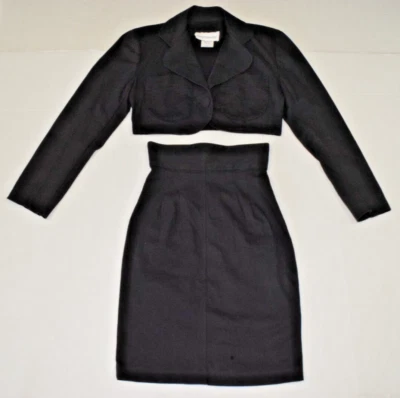 Conjunto Falda Blazer Vintage Joven Eduardiana Talla 3 Años 80 Chaqueta Recortada Falda Ajustada Foto 1 de 4