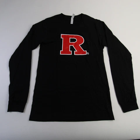 Rutgers Scarlet Knights Bella + Canvas Long Sleeve Shirt Men's Black Used Cover