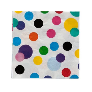 Fun Express Colorful Polka Dot Luncheon Napkins - 16 Pc - Picture 1 of 1
