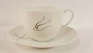 Arzberg SILBER FLUGVÖGEL Tasse & Untertasse Set. MEHR VERFÜGBAR - Bild 1 von 2