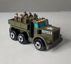 Micro Machines Troop Transport Truck Vehicle w/ Soldiers Green Military 6x6